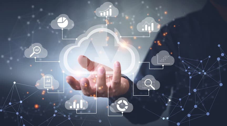 Team working with AI systems